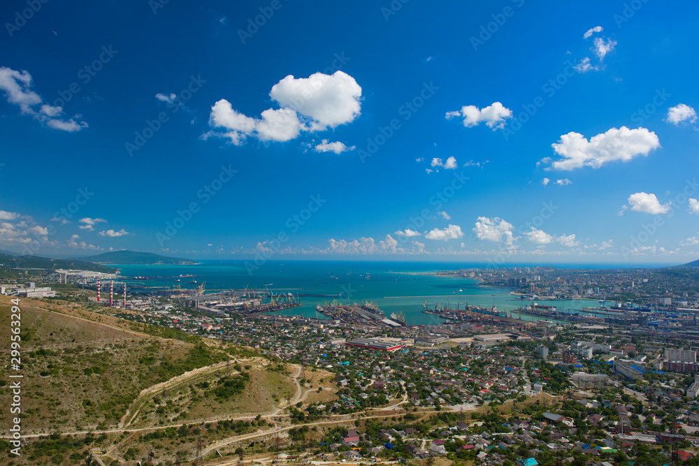 View of the city of Novorossiysk from the mountain View of the city of Novorossiysk from the mountain