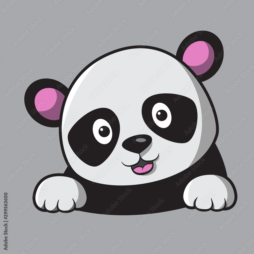 panda head mascot logo design panda head mascot logo design