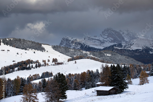 Alpe di Siusi in winter. © erika8213