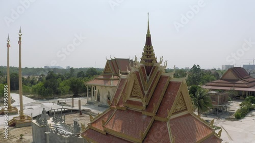 Wallpaper Mural Buddha Temple in Cambodia Sihanoukville view from the drone 4K Torontodigital.ca