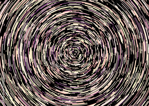 Colorful Universe Circular Distribution Computational Generative Art background illustration