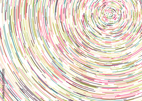 Colorful Universe Circular Distribution Computational Generative Art background illustration