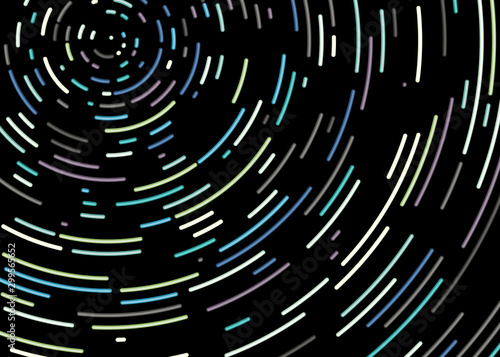 Colorful Universe Circular Distribution Computational Generative Art background illustration