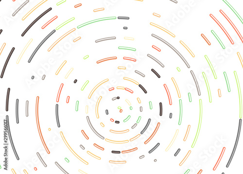 Colorful Universe Circular Distribution Computational Generative Art background illustration