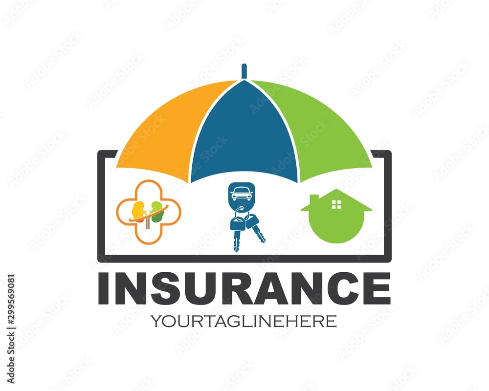 umbrella vector logo icon of insurance property design umbrella vector logo icon of insurance property design