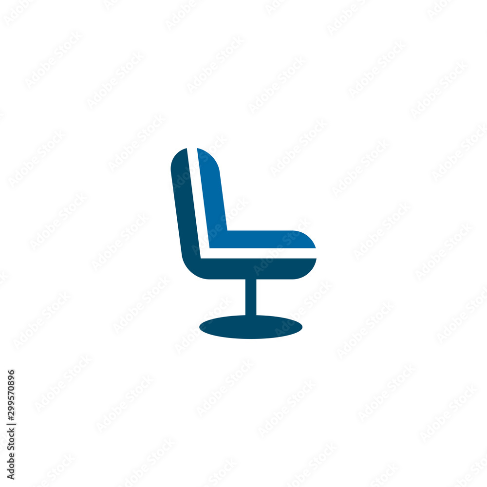 Furniture company logo design with using table and chair icon design Furniture company logo design with using table and chair icon design
