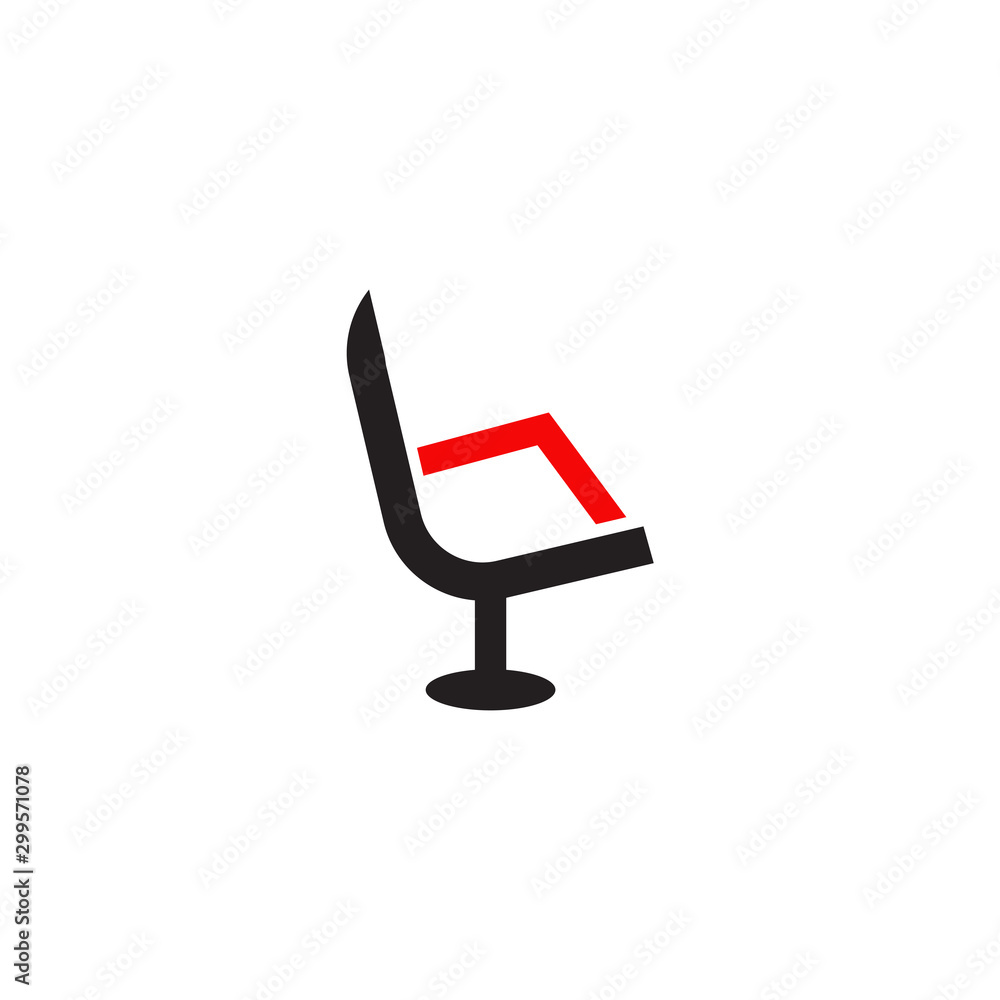 Furniture company logo design with using table and chair icon design Furniture company logo design with using table and chair icon design