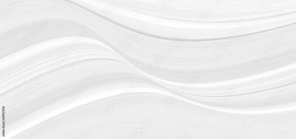 White 3 d background with wave illustration, beautiful bending pattern for web screensaver. Light gray texture with smooth lines for a wedding card. White 3 d background with wave illustration, beautiful bending pattern for web screensaver. Light gray texture with smooth lines for a wedding card.