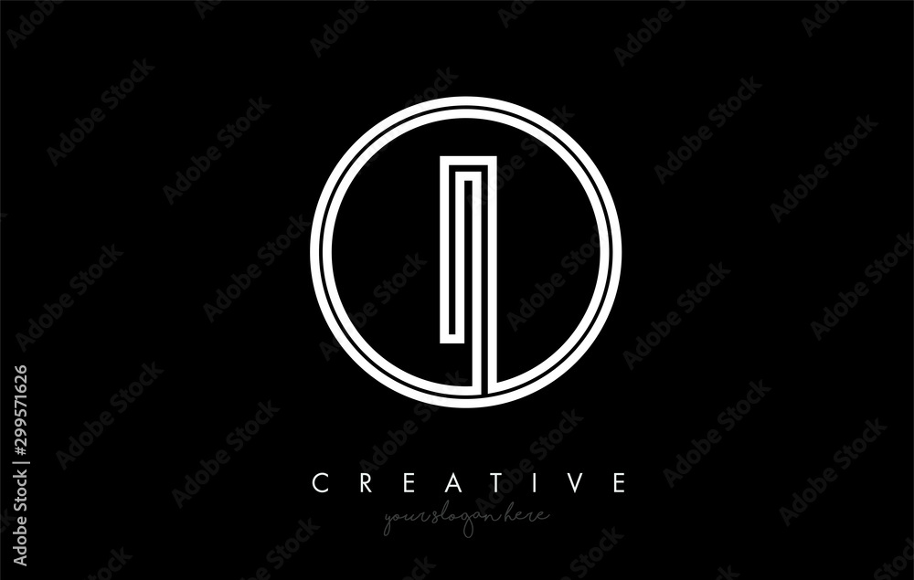 I Letter Icon Logo Design With Monogram Creative Look. Letter Circle Line Design Vector Illustration. I Letter Icon Logo Design With Monogram Creative Look. Letter Circle Line Design Vector Illustration.