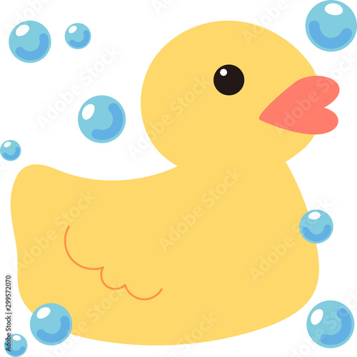Illustration of a duck toy