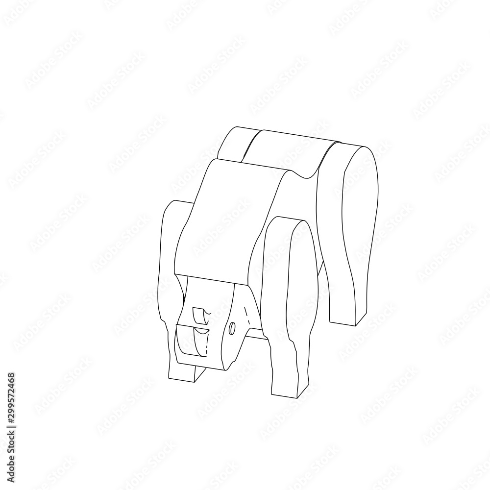 icon illustration of rhinoceros icon illustration of rhinoceros