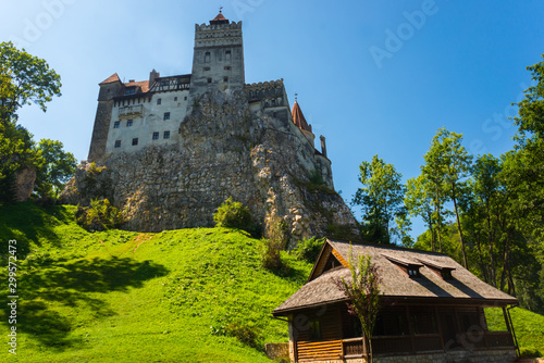 BRAN, ROMANIA: Drakula's Castle. Beautiful landscape with a Bran castle with a summer day
