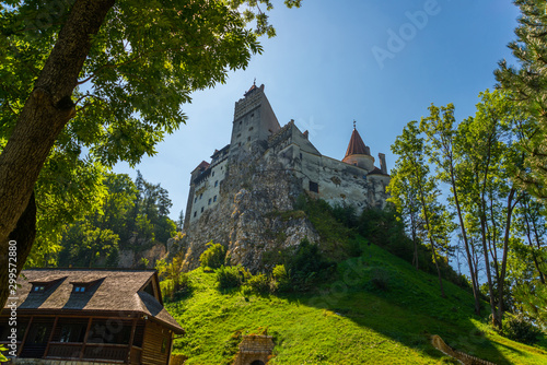 BRAN, ROMANIA: Drakula's Castle. Beautiful landscape with a Bran castle with a summer day