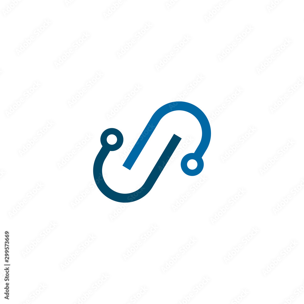 Technology icon logo design with using atom template Technology icon logo design with using atom template