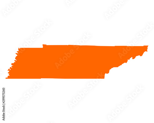 Karte von Tennessee