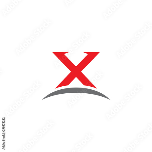 Free Download X letter initial icon logo design template - GFXLoad