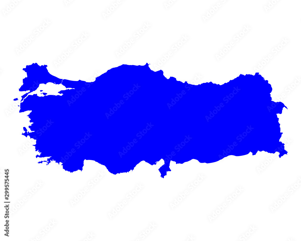 Fototapeta premium Karte der Türkei