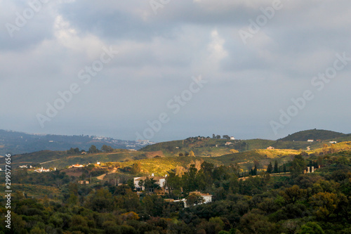 View of Marbella from the mountain, Malaga, Spain