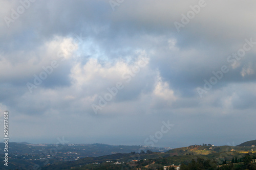 View of Marbella from the mountain, Malaga, Spain