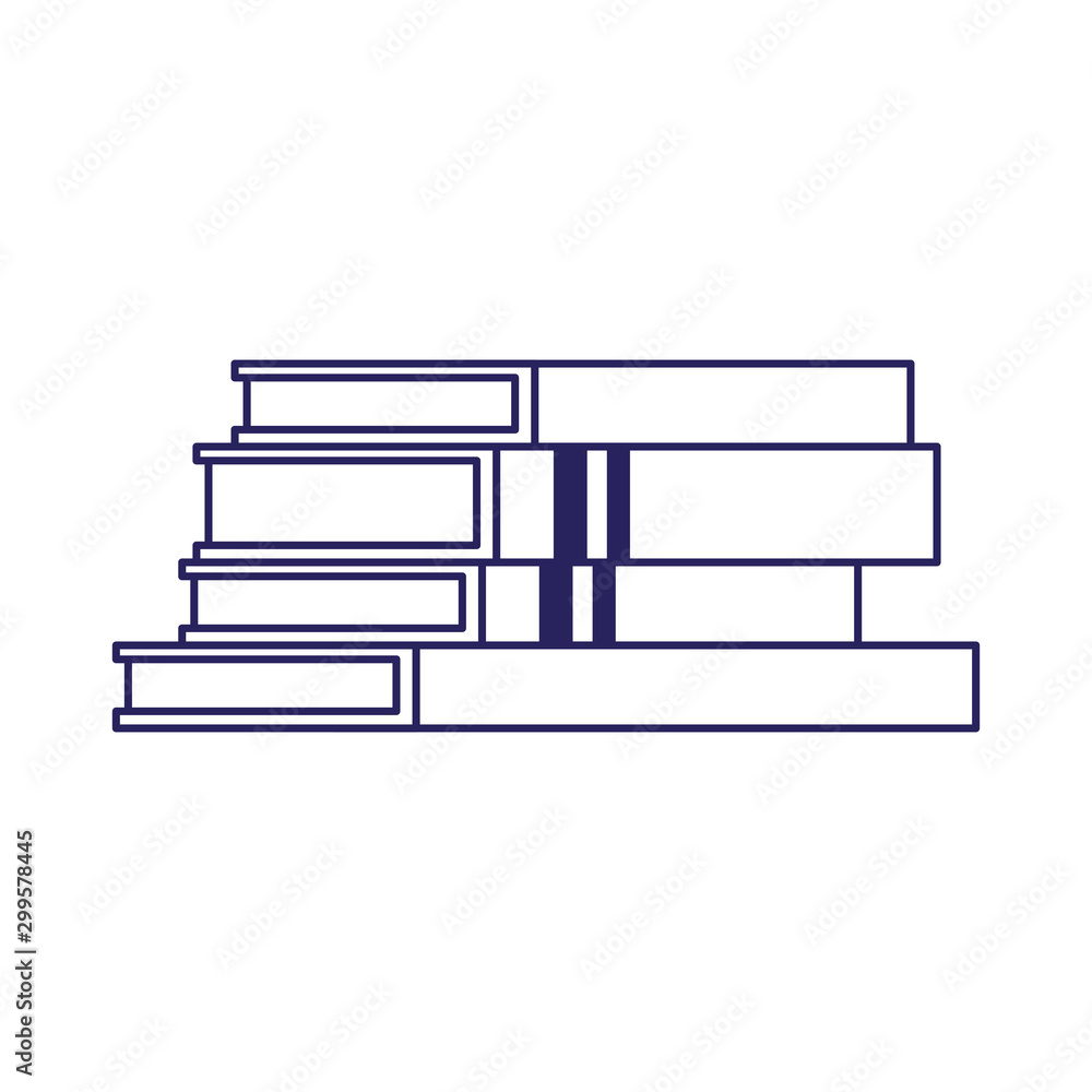 stack of academic books icon, flat design stack of academic books icon, flat design