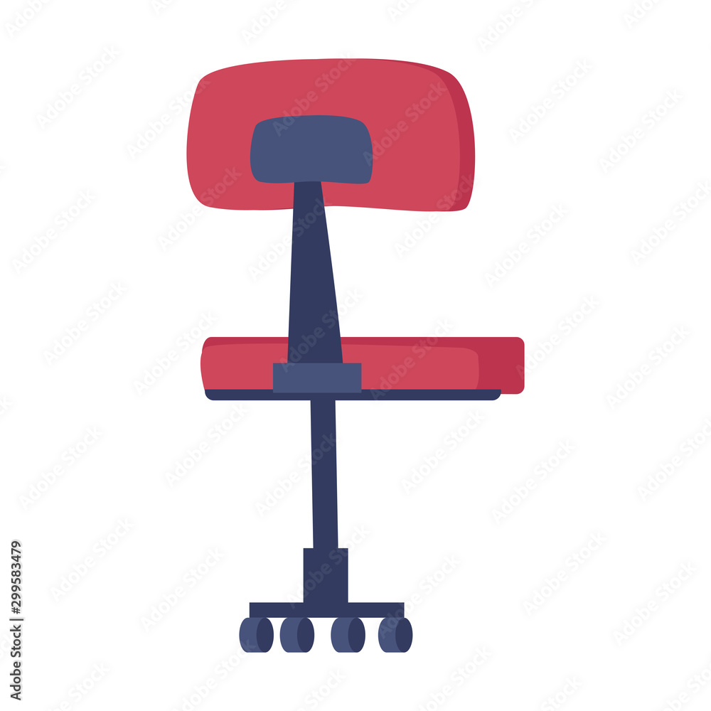 chair icon, flat design chair icon, flat design