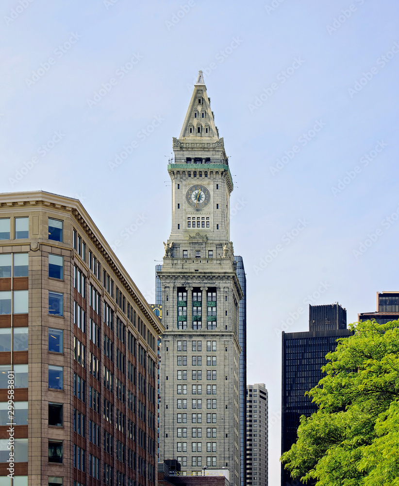 Custom House tower in Boston