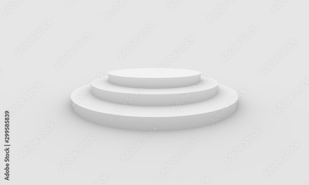 3D Rendered Product Stand on White Background 3D Rendered Product Stand on White Background