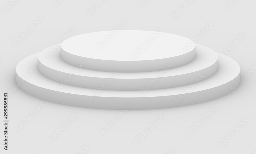 3D Rendered Product Stand on White Background 3D Rendered Product Stand on White Background