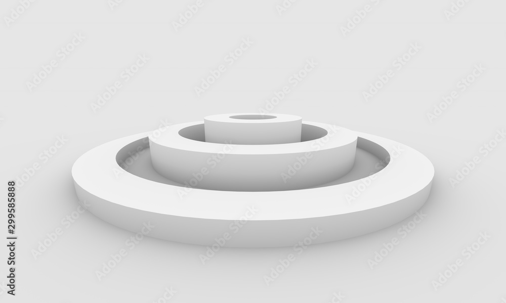 3D Rendered Product Stand on White Background 3D Rendered Product Stand on White Background