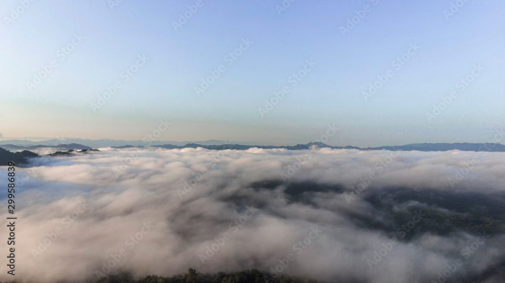 clouds over the sea