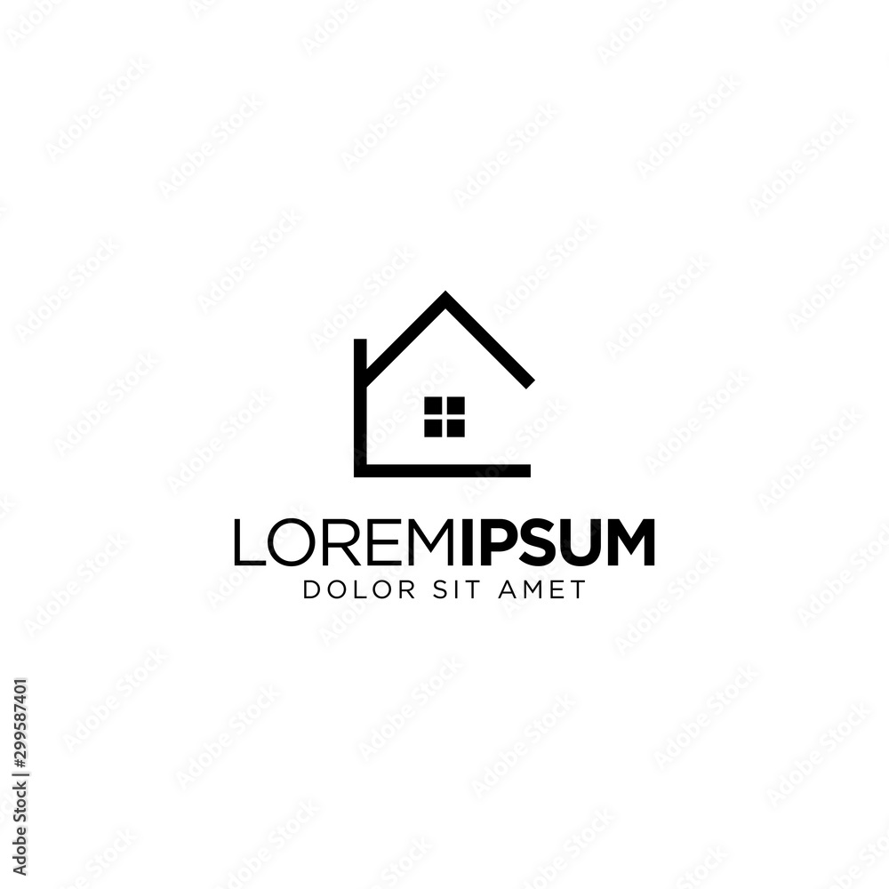 Real Estate Logo Design Vector