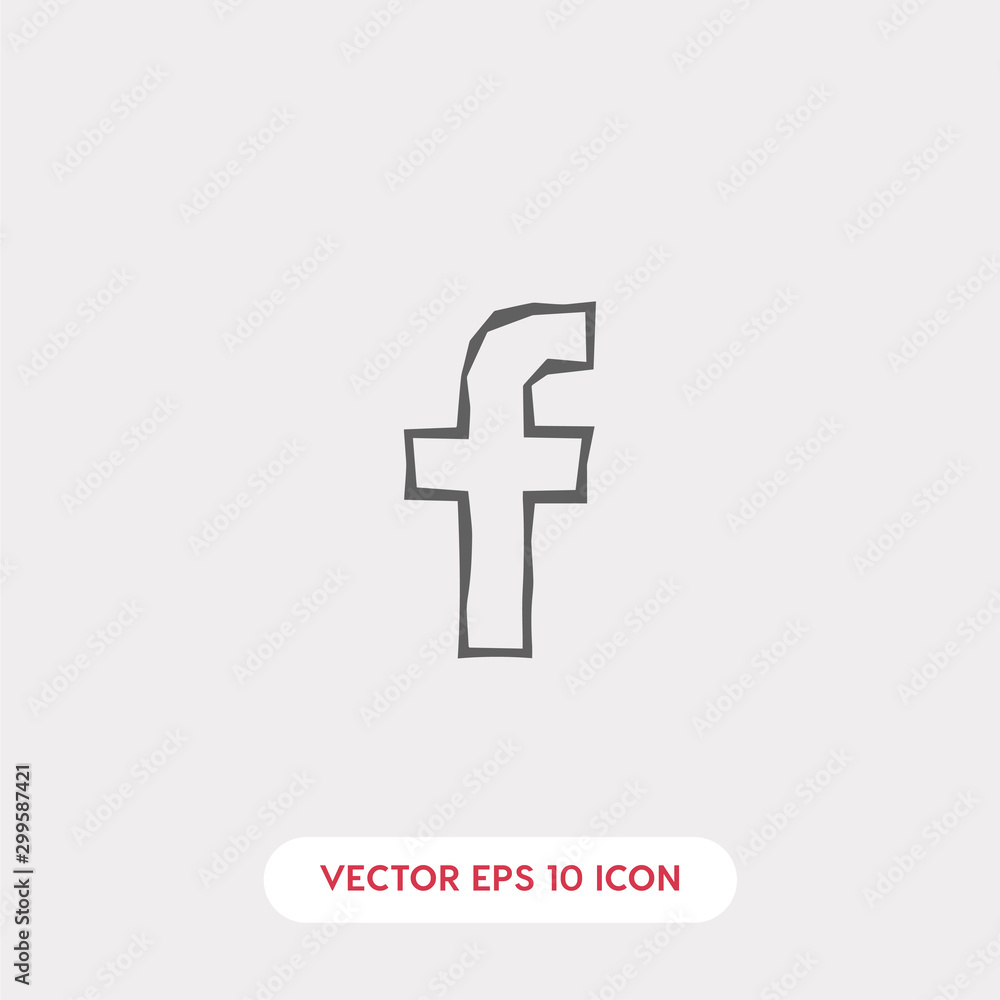 Obraz premium f letter symbol for company