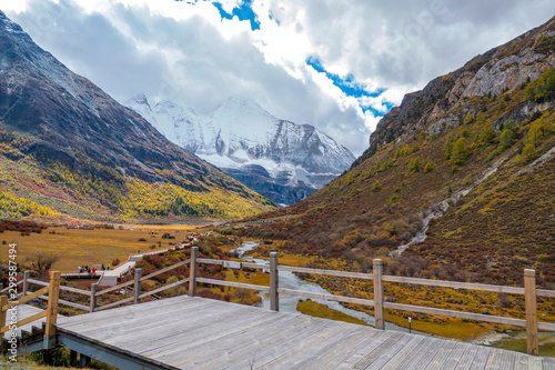 The last Shangri la, Daocheng-yading, Beautiful Scenic of Yading Natural Reserve, Daocheng , Sichuan, China