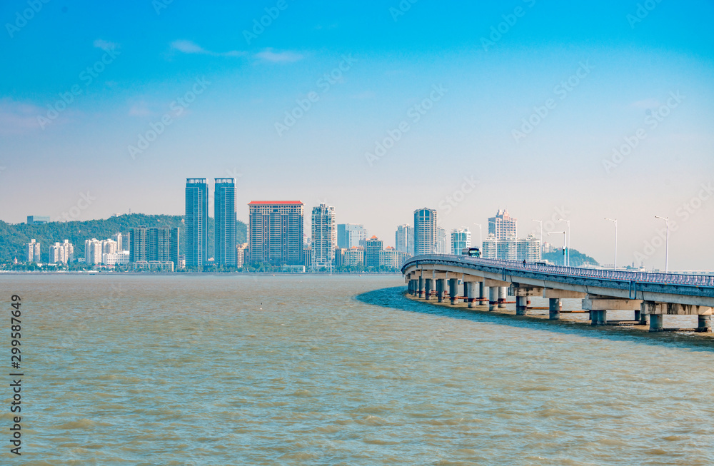 The coastal landscape of Zhuhai City, Guangdong Province, China The coastal landscape of Zhuhai City, Guangdong Province, China