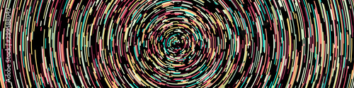 Colorful Universe Circular Distribution Computational Generative Art background illustration