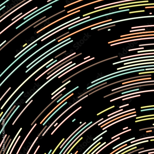 Colorful Universe Circular Distribution Computational Generative Art background illustration
