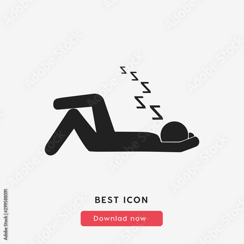 sleeping icon vector