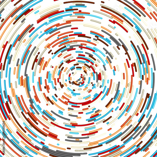 Colorful Universe Circular Distribution Computational Generative Art background illustration