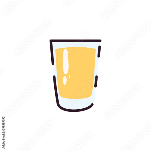 Isolated mexican tequila vector design