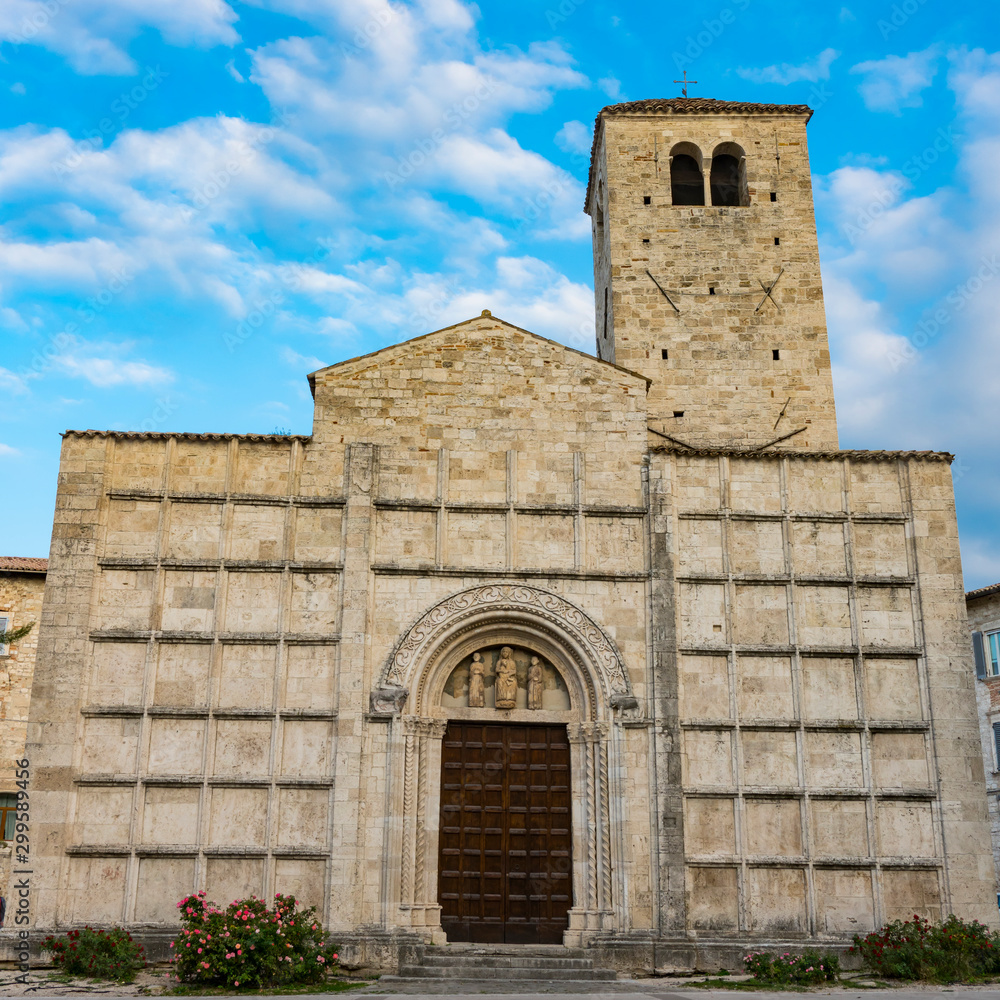 S Vicenzo e Anastasio Church in Ascoli Piceno, Italy