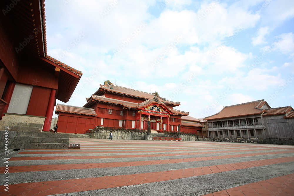 Shurijo or Shuri Castle the main courtyard structures of the castle were destroyed in a fire Shurijo or Shuri Castle the main courtyard structures of the castle were destroyed in a fire