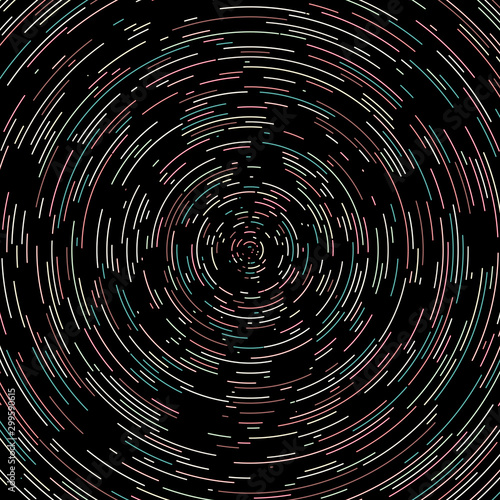 Colorful Universe Circular Distribution Computational Generative Art background illustration