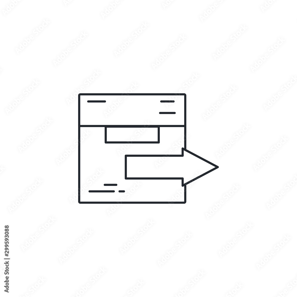 Isolated box icon vector design Isolated box icon vector design