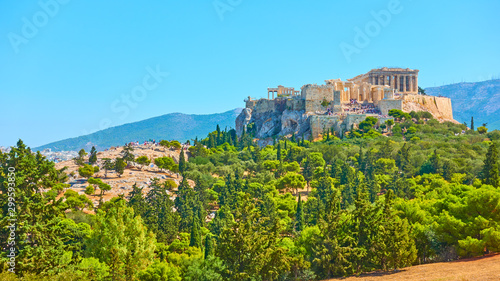 Acropolis hill in Athens
