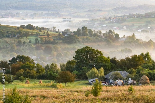 landscape with village