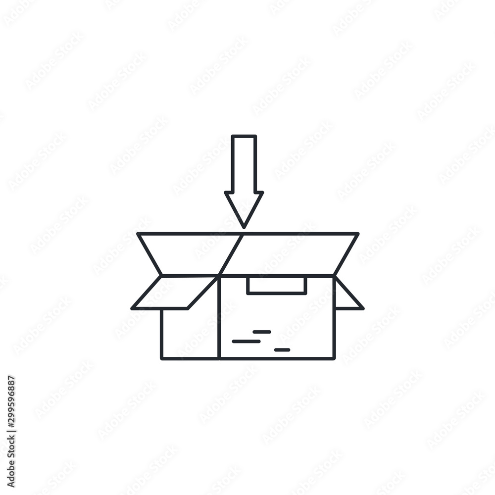 Isolated box icon vector design Isolated box icon vector design
