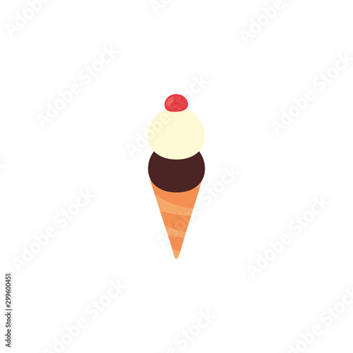 Isolated sweet ice cream icon vector design