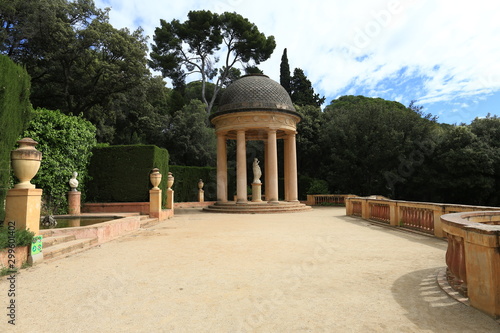 Park of the Labyrinth of Horta. Horta Labyrinth. Passeig de Castanyers.  The oldest garden city, designed in 1792 by Domenico Bagutti. Barcelona. Catalonia. Spain photo