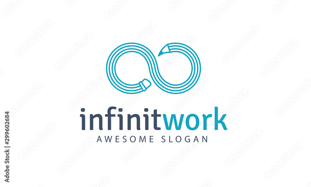 Infinite Work Logo Template Infinite Work Logo Template