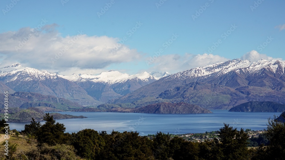 Wanaka Lake View at Mountain in New Zealand